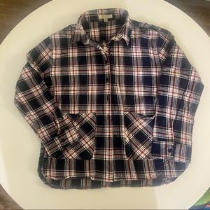Long sleeve button down flannel